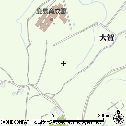 茨城県潮来市大賀周辺の地図