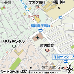 ゆうちょ銀行桶川店周辺の地図