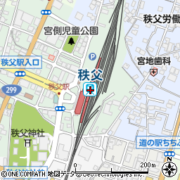 秩父駅周辺の地図