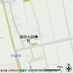 茨城県つくばみらい市真木106周辺の地図