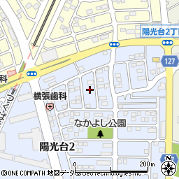 茨城県つくばみらい市陽光台2丁目14周辺の地図