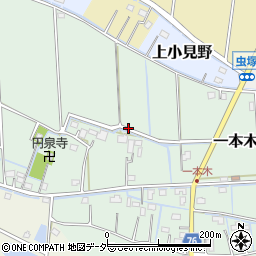 埼玉県川島町（比企郡）一本木周辺の地図