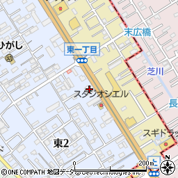 ビデオ館２４桶川店周辺の地図