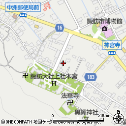長野県諏訪市中洲142周辺の地図