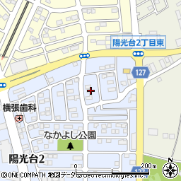 茨城県つくばみらい市陽光台2丁目22周辺の地図