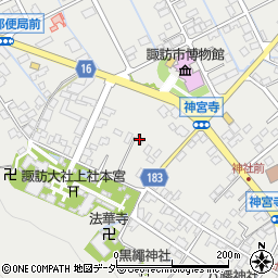 長野県諏訪市中洲193周辺の地図