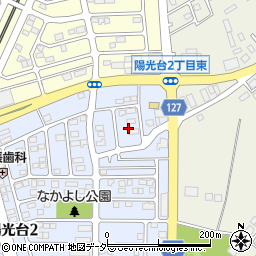 茨城県つくばみらい市陽光台2丁目21周辺の地図