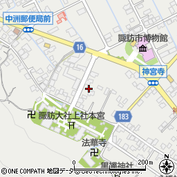 長野県諏訪市中洲199周辺の地図
