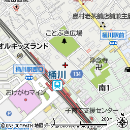 大栄パーク桶川駅前１日貸第３大栄駐車場周辺の地図