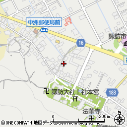 長野県諏訪市中洲132周辺の地図