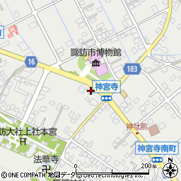 長野県諏訪市中洲169-2周辺の地図