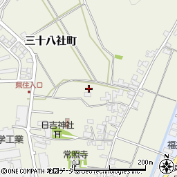 福井県福井市三十八社町周辺の地図