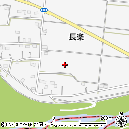 埼玉県比企郡川島町長楽周辺の地図