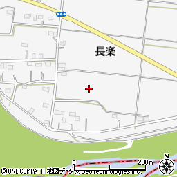 埼玉県川島町（比企郡）長楽周辺の地図