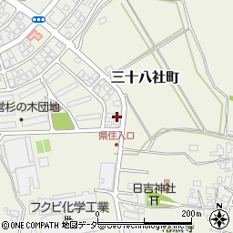 福井県福井市三十八社町607周辺の地図