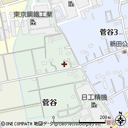 埼玉県上尾市菅谷407-14周辺の地図