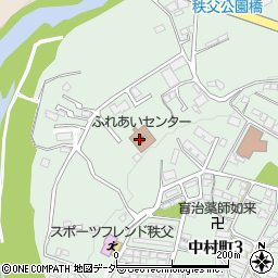 秩父市　ふれあいセンター周辺の地図