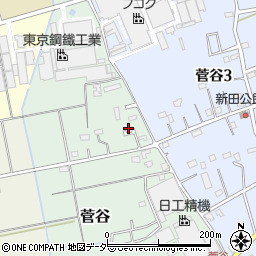 埼玉県上尾市菅谷407周辺の地図
