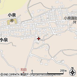 長野県茅野市玉川小泉周辺の地図