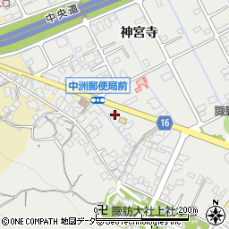 長野県諏訪市中洲220周辺の地図