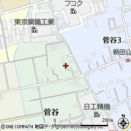埼玉県上尾市菅谷407-17周辺の地図