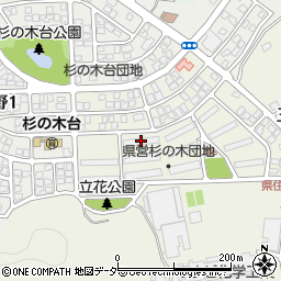 杉の木台県営アパート８号館周辺の地図