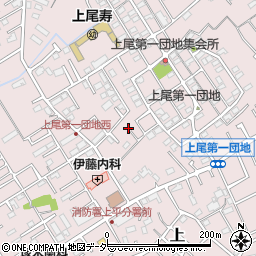 埼玉県上尾市上周辺の地図