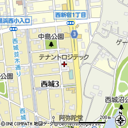 埼玉県蓮田市西城3丁目183周辺の地図