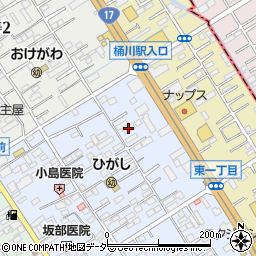 フリマちゃんかわのＤＡチャンネルショップ　桶川店周辺の地図