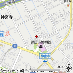 長野県諏訪市中洲230-5周辺の地図
