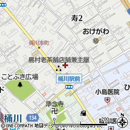 助藏桶川本店周辺の地図