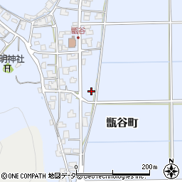 福井県福井市甑谷町周辺の地図