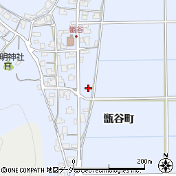 福井県福井市甑谷町周辺の地図