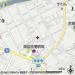 長野県諏訪市中洲227周辺の地図