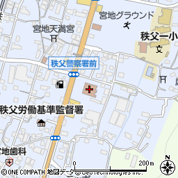 埼玉県　警察署秩父警察署周辺の地図