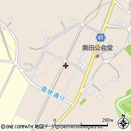 埼玉県比企郡鳩山町奥田周辺の地図