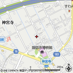 長野県諏訪市中洲231周辺の地図