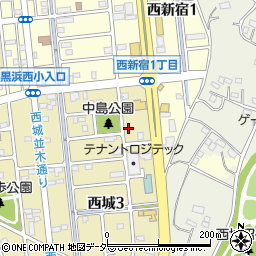 埼玉県蓮田市西城3丁目194周辺の地図