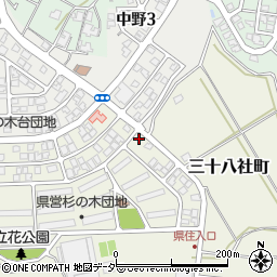 福井県福井市三十八社町501周辺の地図