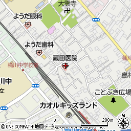 蔵田医院周辺の地図