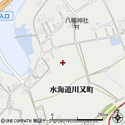 茨城県常総市水海道川又町周辺の地図
