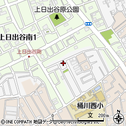 埼玉県桶川市上日出谷1310-30周辺の地図