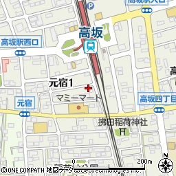 ＧＳパーク高坂駅前駐車場周辺の地図