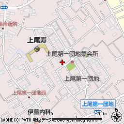 上尾市立長浪公園前駐車場周辺の地図