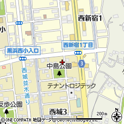 埼玉県蓮田市西城3丁目48周辺の地図