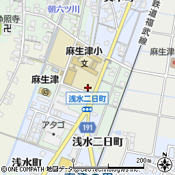 福井県福井市浅水二日町周辺の地図