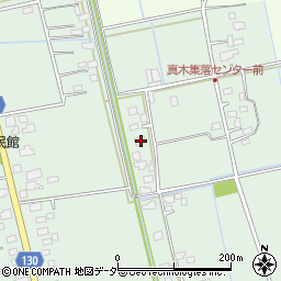 茨城県つくばみらい市真木54周辺の地図