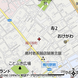 埼玉県桶川市寿周辺の地図
