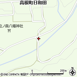 岐阜県高山市高根町日和田673周辺の地図
