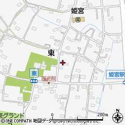 埼玉県南埼玉郡宮代町東419周辺の地図